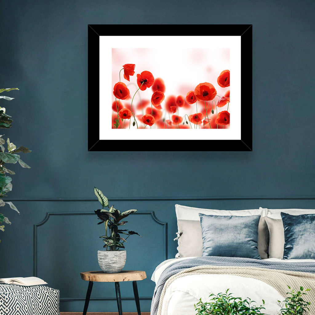 Red Poppy Field Wall Art