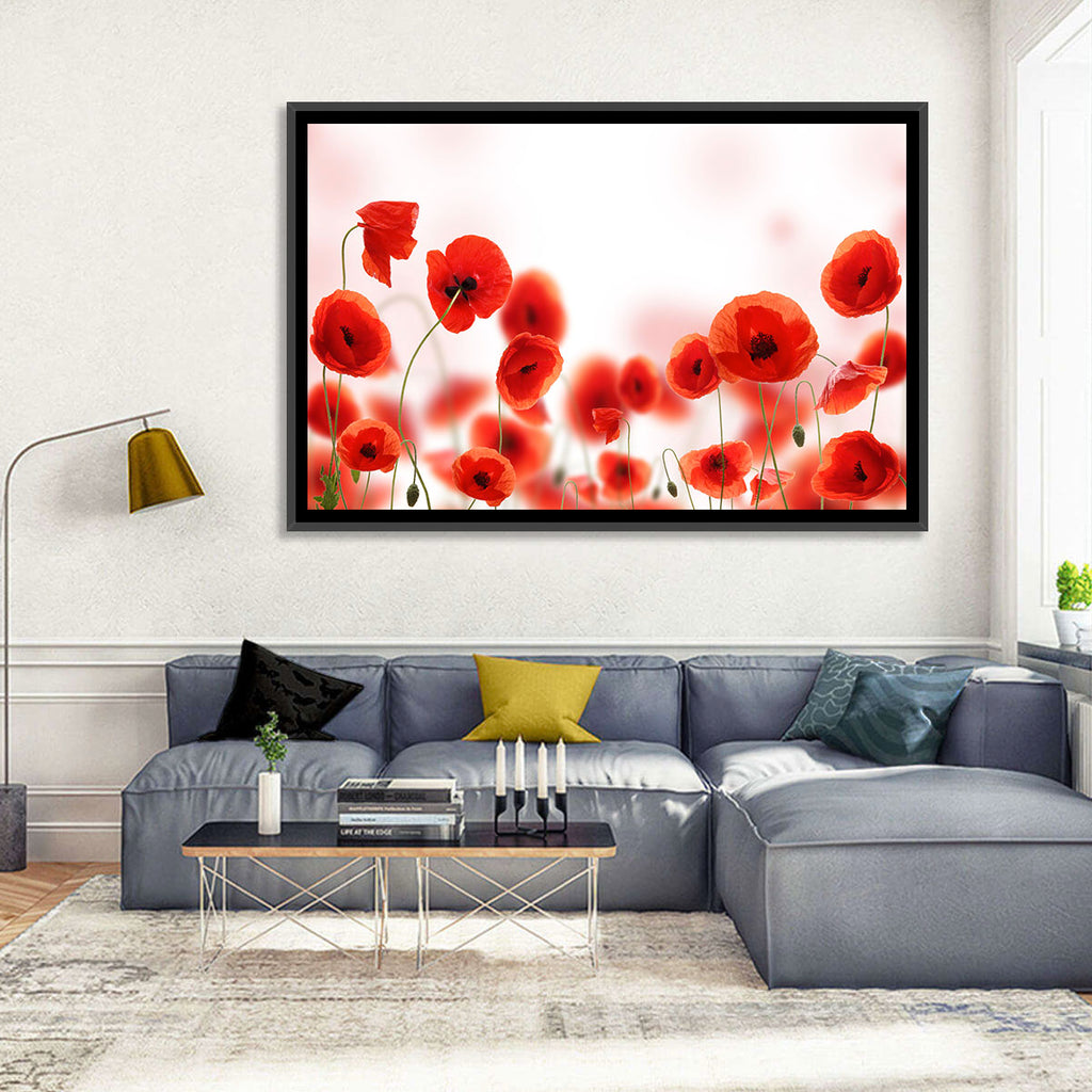 Red Poppy Field Wall Art