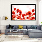 Red Poppy Field Wall Art