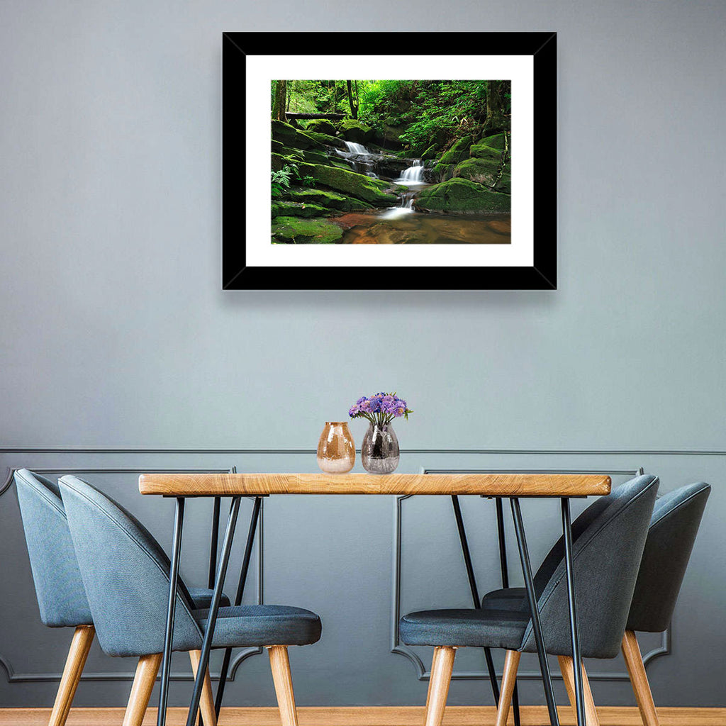 Mossy Rainforest Stream Wall Art