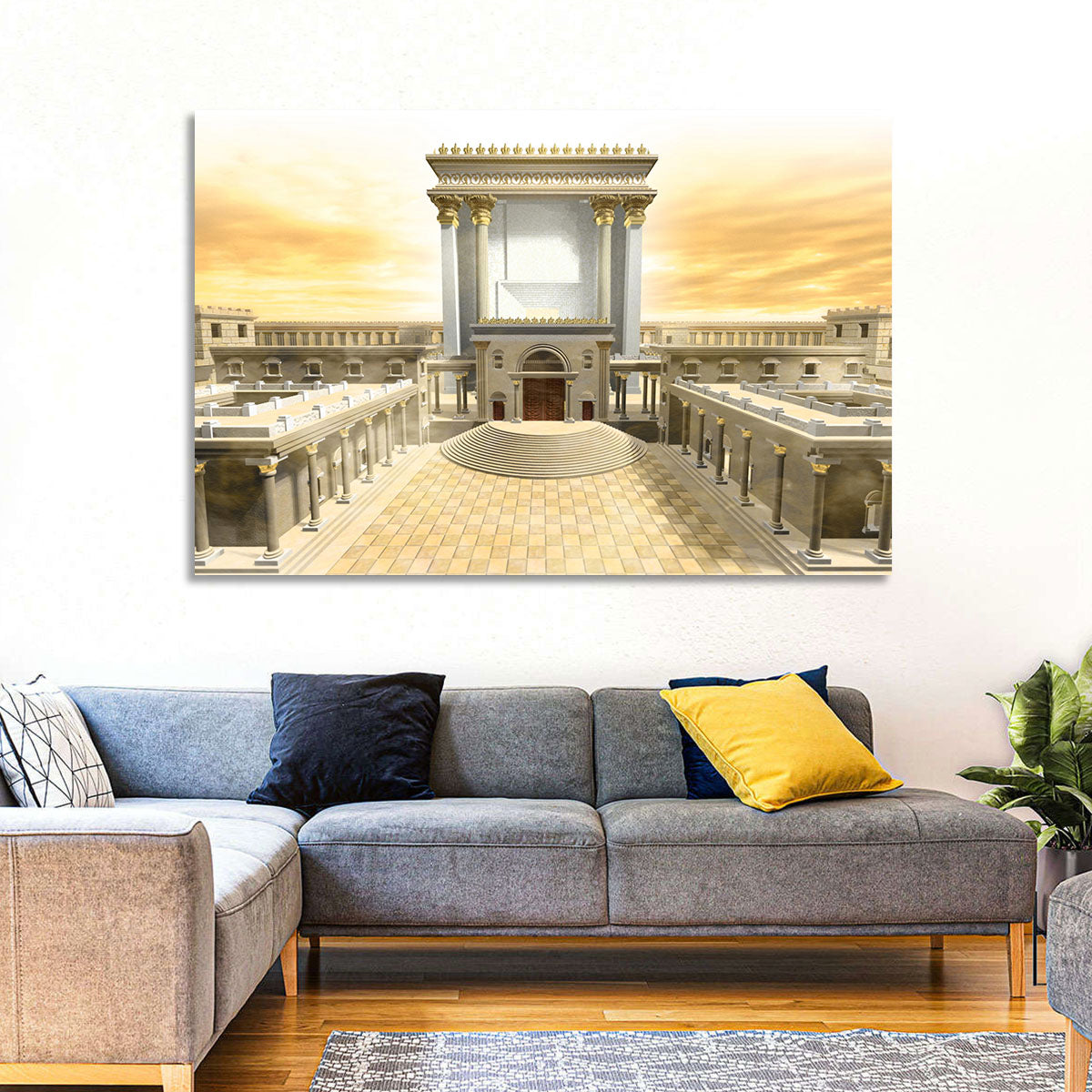 Herodian Temple at Sunset Wall Art