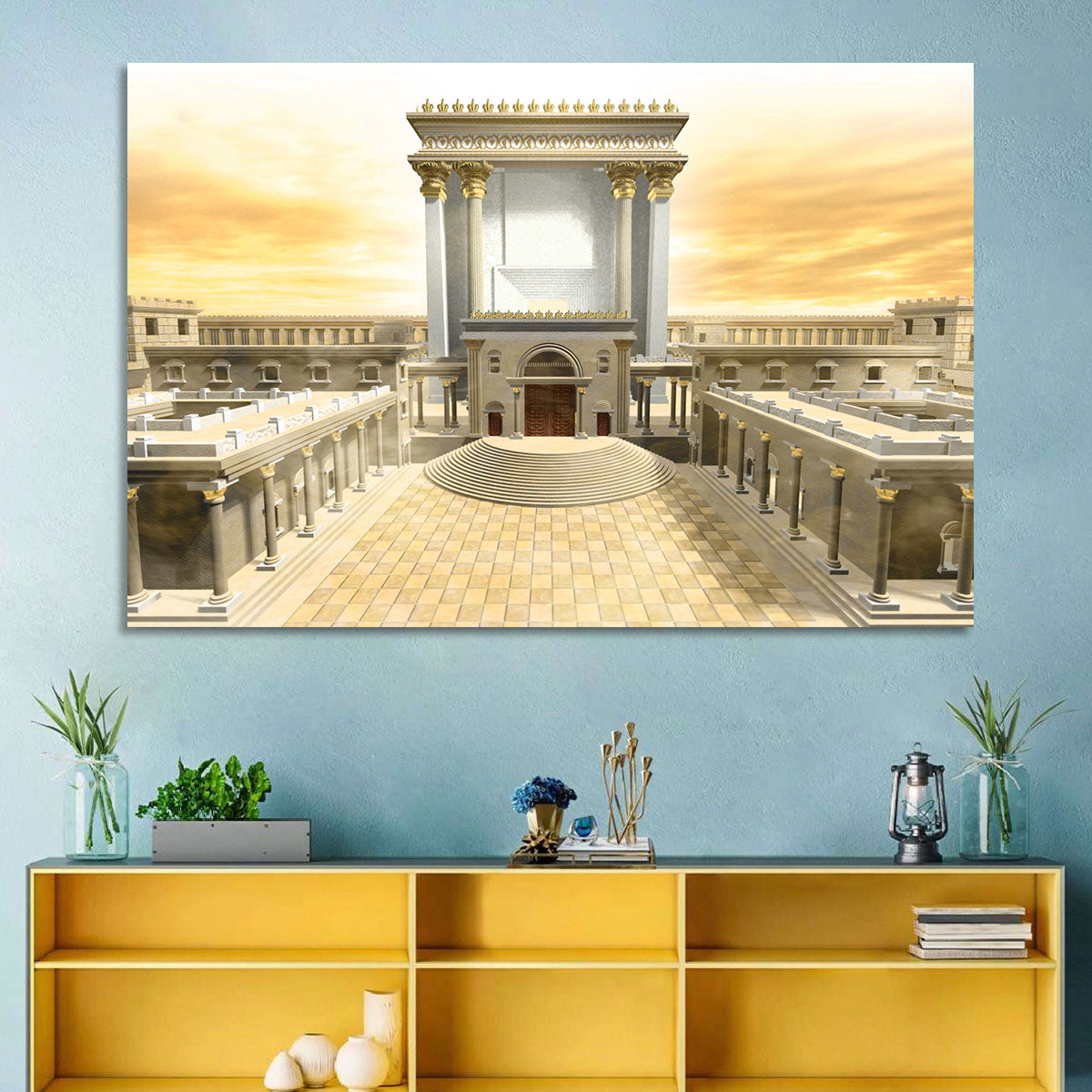 Herodian Temple at Sunset Wall Art