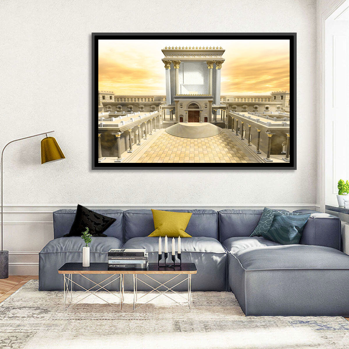 Herodian Temple at Sunset Wall Art