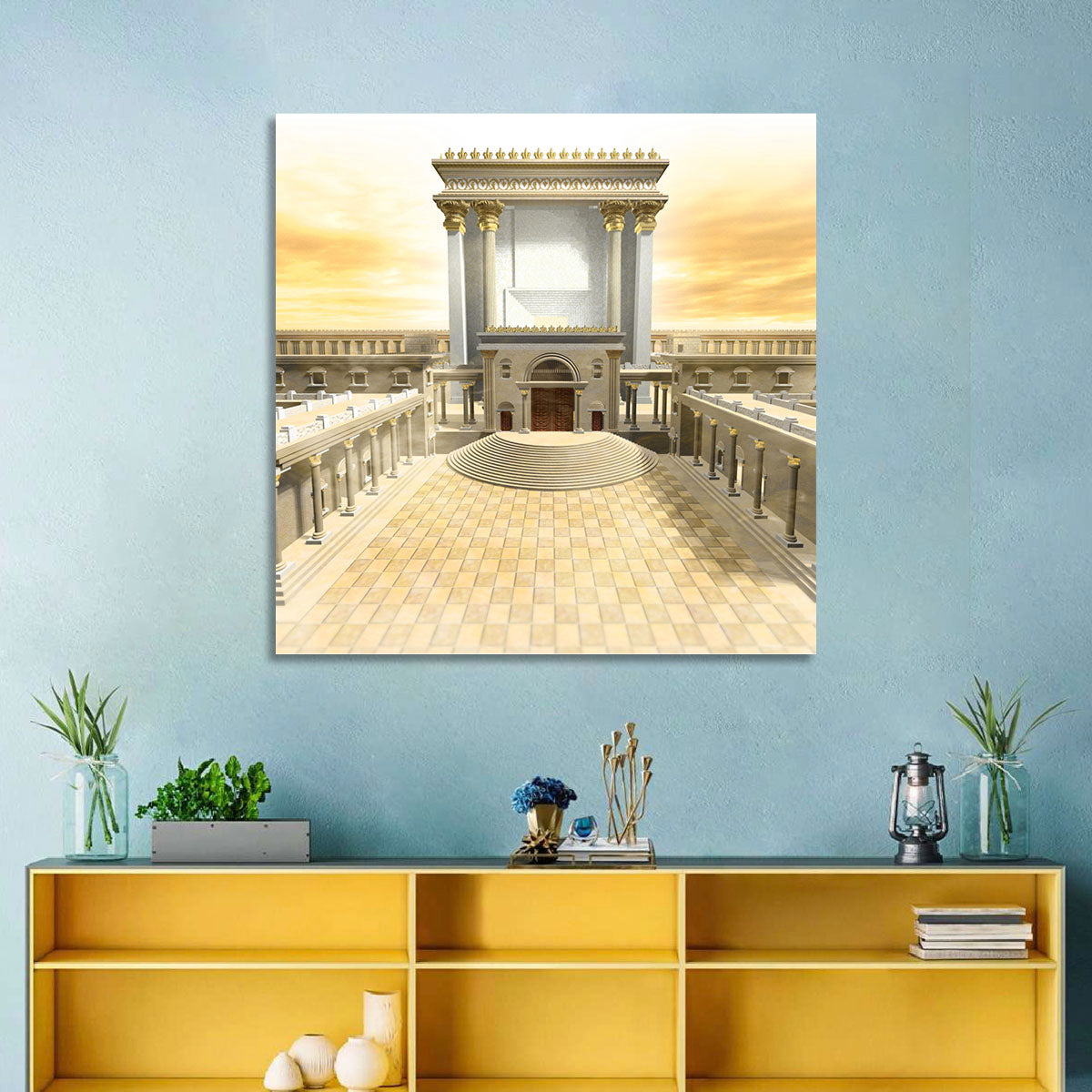 Herodian Temple at Sunset Wall Art
