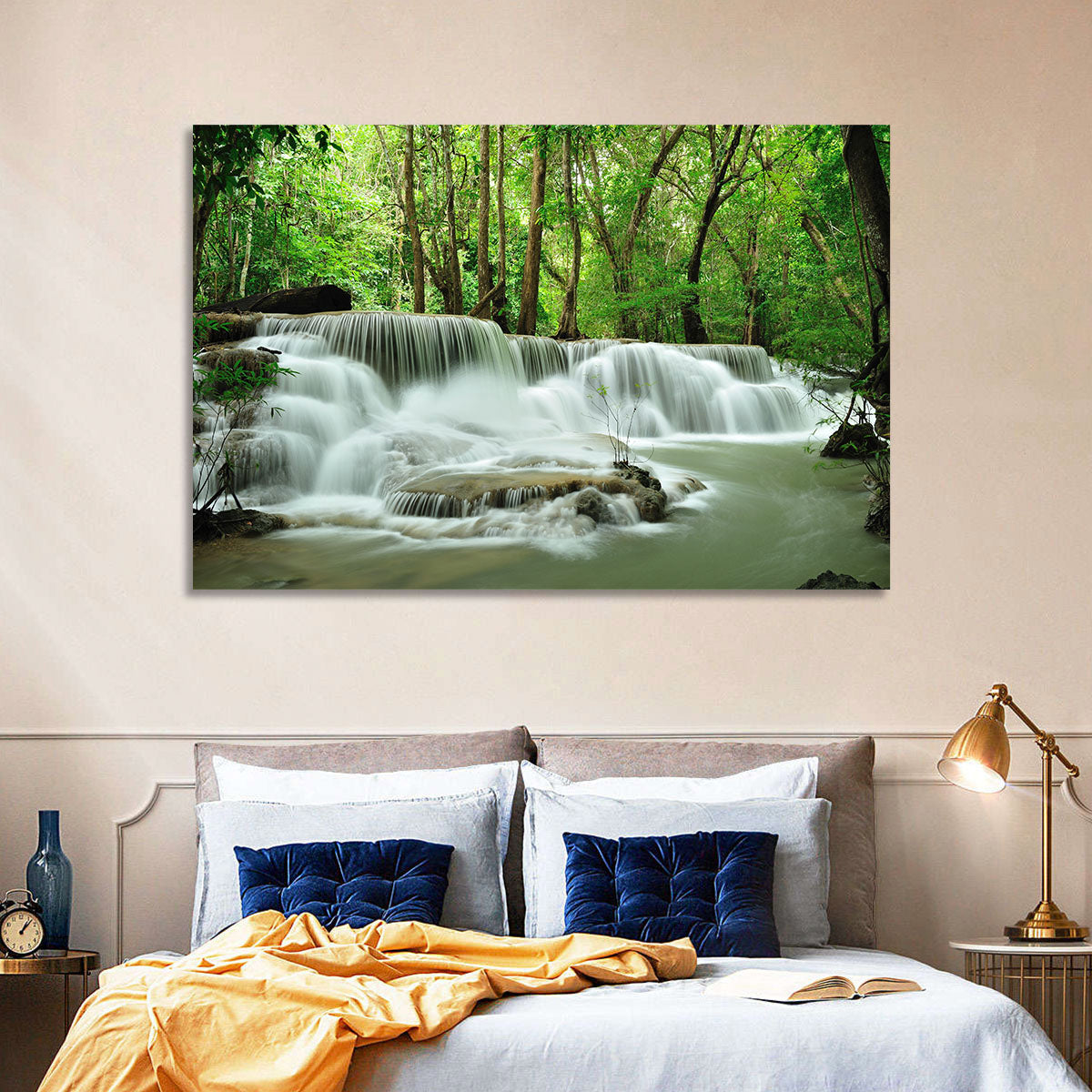 Erawan Falls Forest Cascade Wall Art