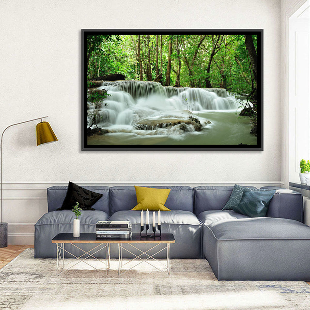 Erawan Falls Forest Cascade Wall Art