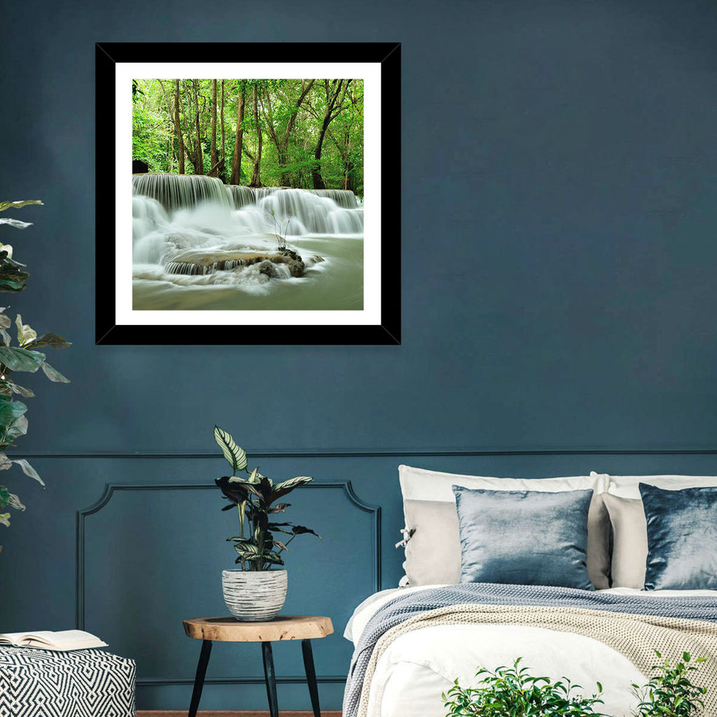 Erawan Falls Forest Cascade Wall Art