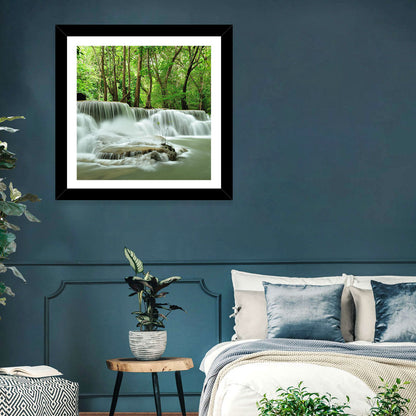 Forest Waterfall Wall Art