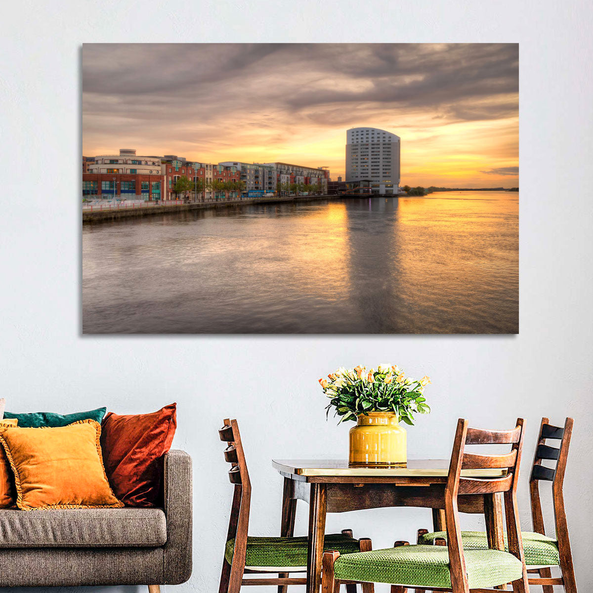 Limerick Riverside at Dusk Wall Art