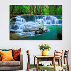 Huay Ma Khamin Erawan Waterfall Wall Art