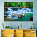 Huay Ma Khamin Erawan Waterfall Wall Art