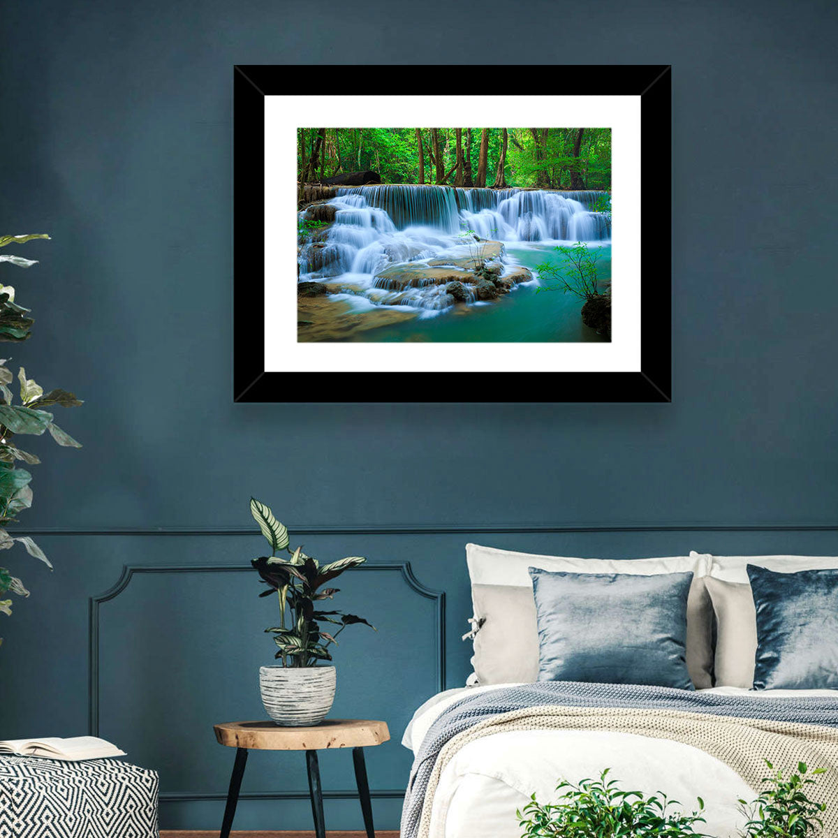 Huay Ma Khamin Erawan Waterfall Wall Art