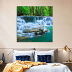 Huay Ma Khamin Erawan Waterfall Wall Art