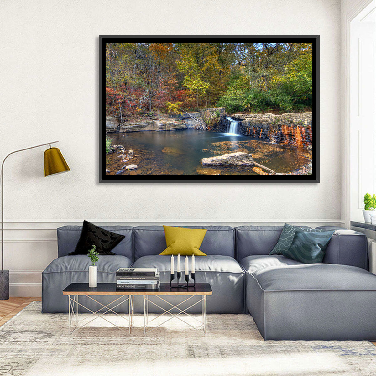 Freeman Mill Stone Dam Pond Wall Art