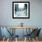 Winding Snowy Highway Wall Art