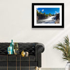 Misty Blue Waterfall Wall Art