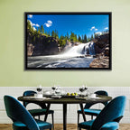 Misty Blue Waterfall Wall Art