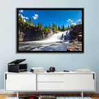 Misty Blue Waterfall Wall Art