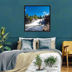 Misty Blue Waterfall Wall Art