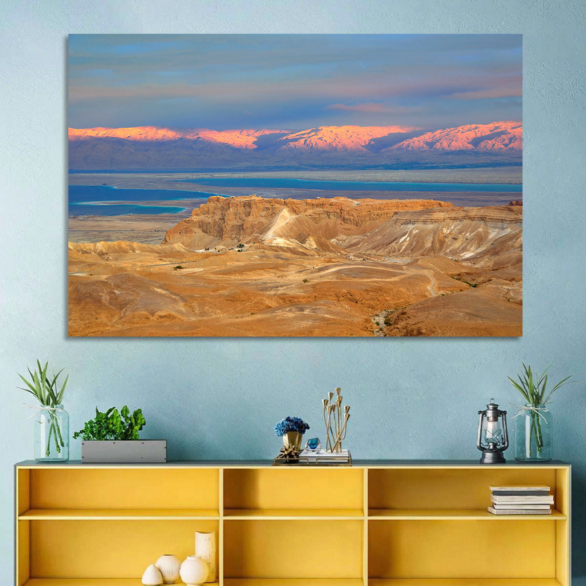 Masada Over the Dead Sea Wall Art