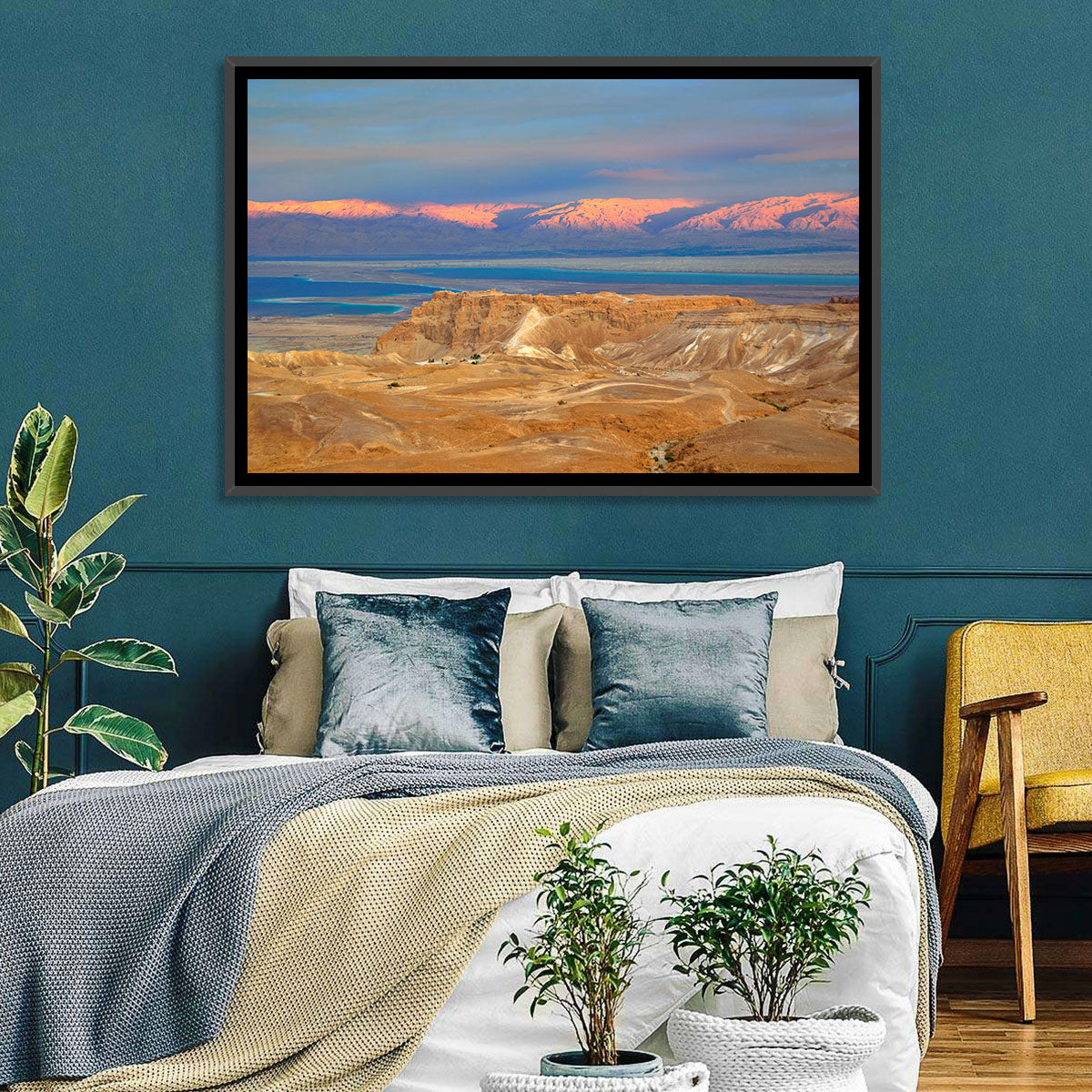 Masada Over the Dead Sea Wall Art