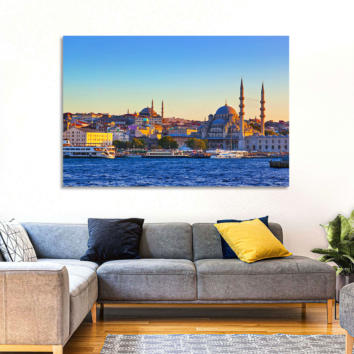Istanbul Sunrise at Yeni Cami Wall Art