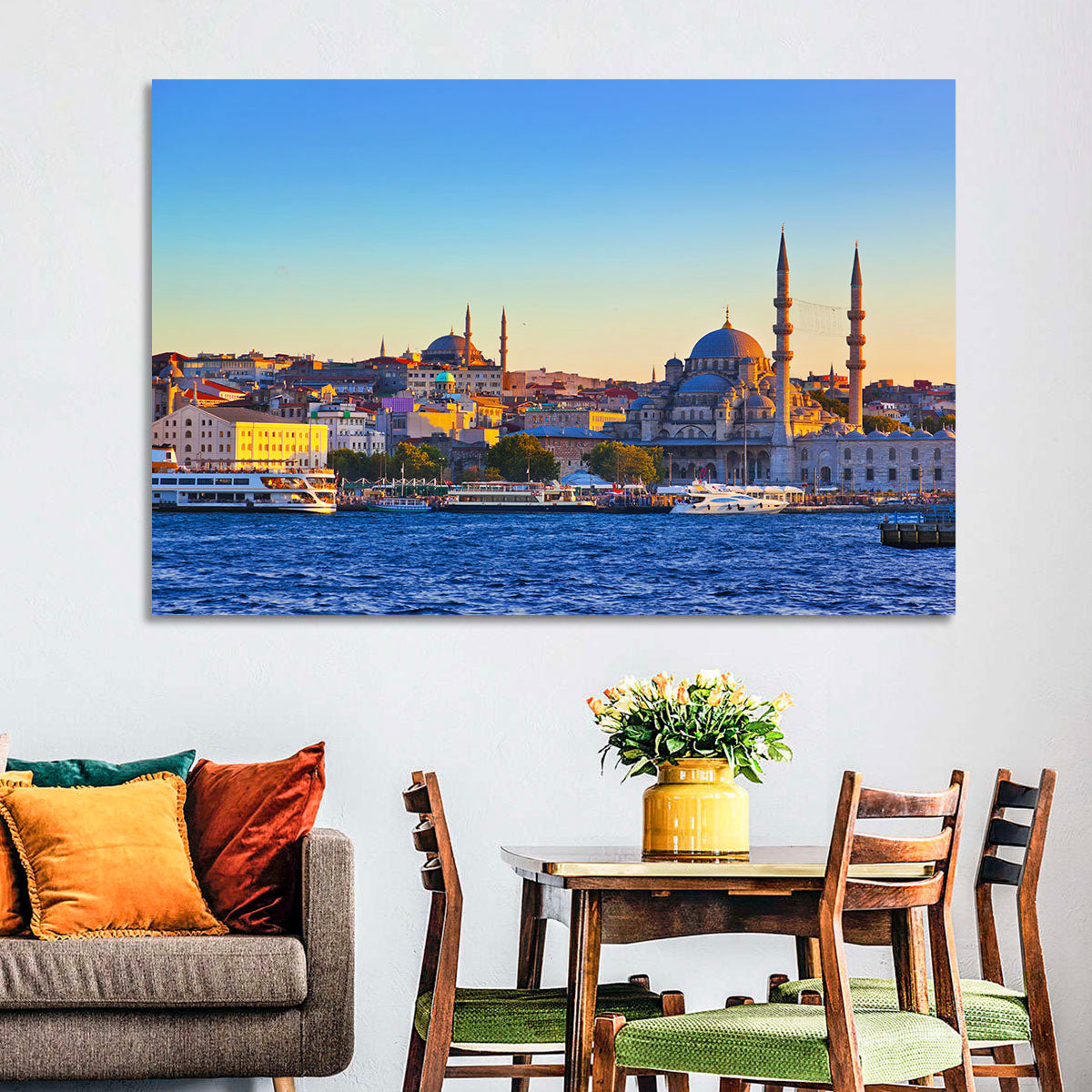 Istanbul Sunrise at Yeni Cami Wall Art