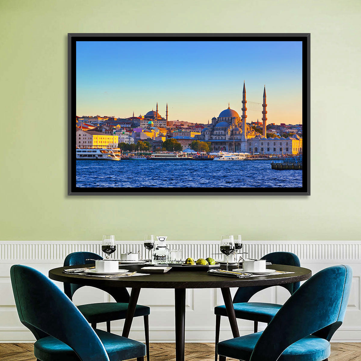 Istanbul Sunrise at Yeni Cami Wall Art