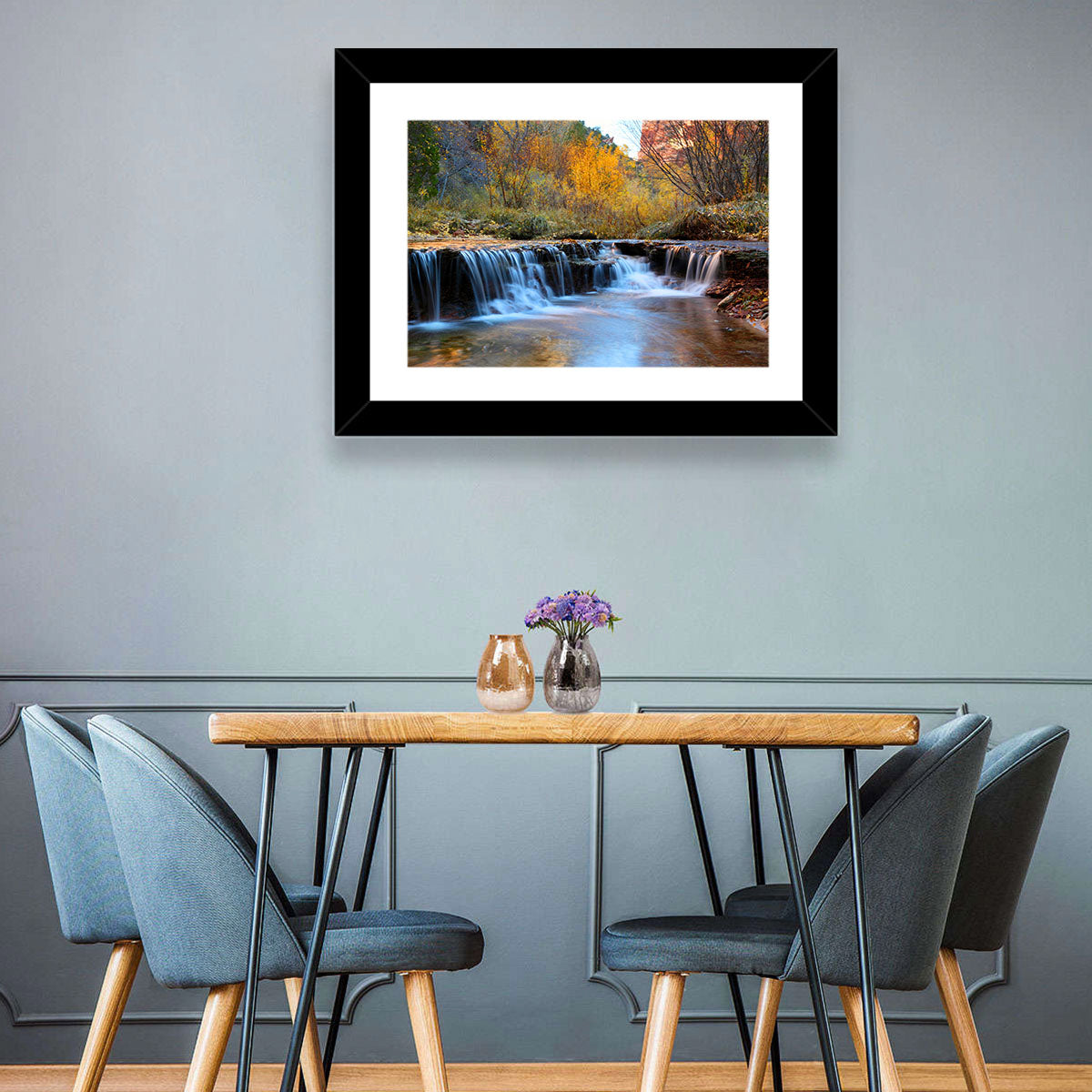 Autumn Stream at Zion Canyon Wall Art