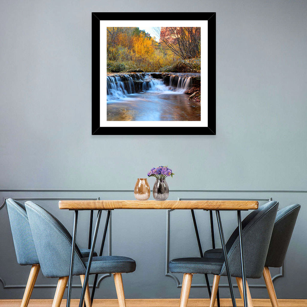 Autumn Stream at Zion Canyon Wall Art