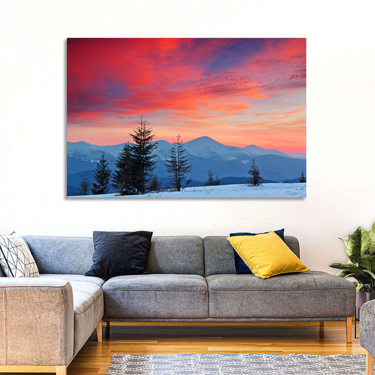 Chernogora Mountains at Sunset Wall Art