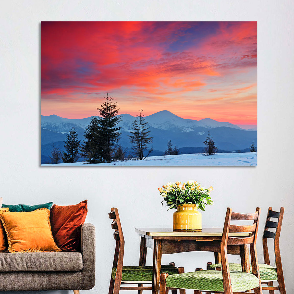 Chernogora Mountains at Sunset Wall Art