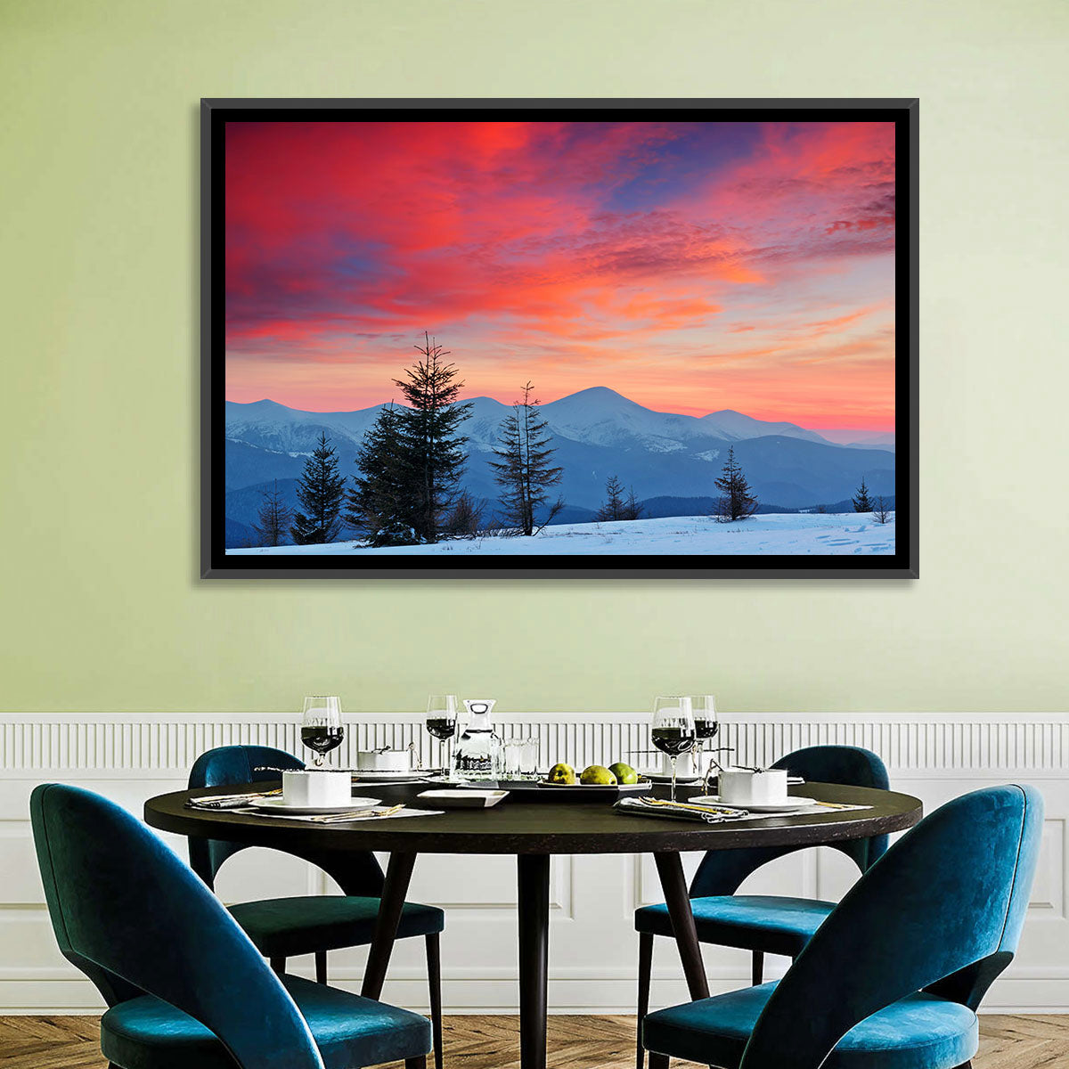Chernogora Mountains at Sunset Wall Art