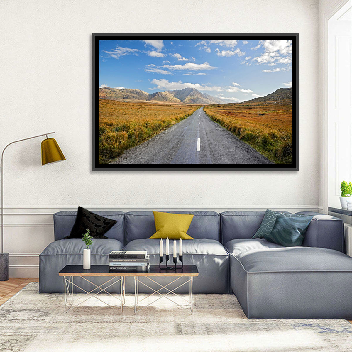 Road to Mountains Wall Art