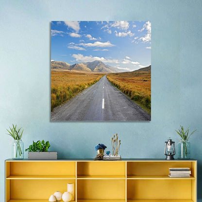 Road to Mountains Wall Art