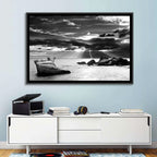 Bonsai Rock with Sunbeams Wall Art