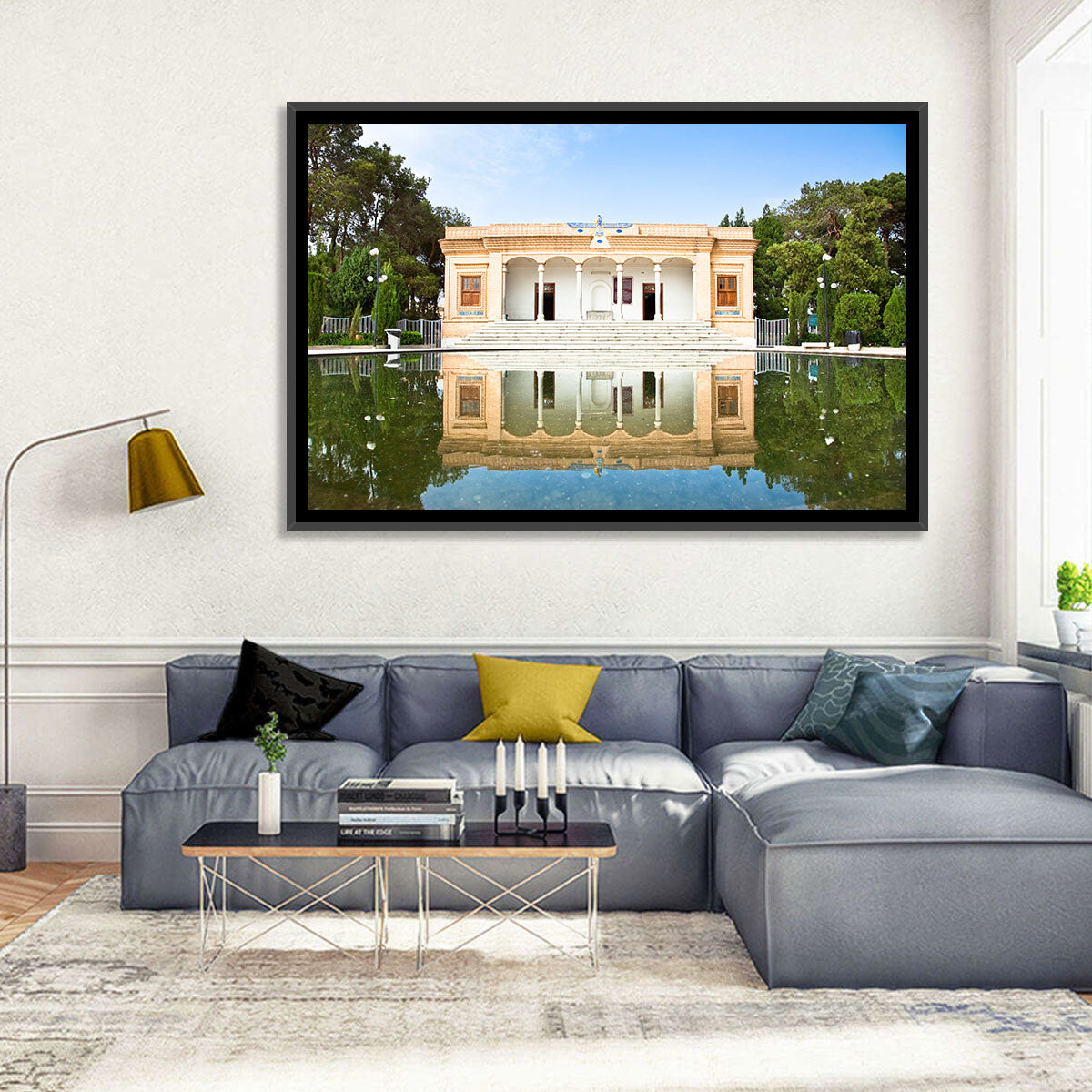 Yazd Fire Temple Reflection Wall Art