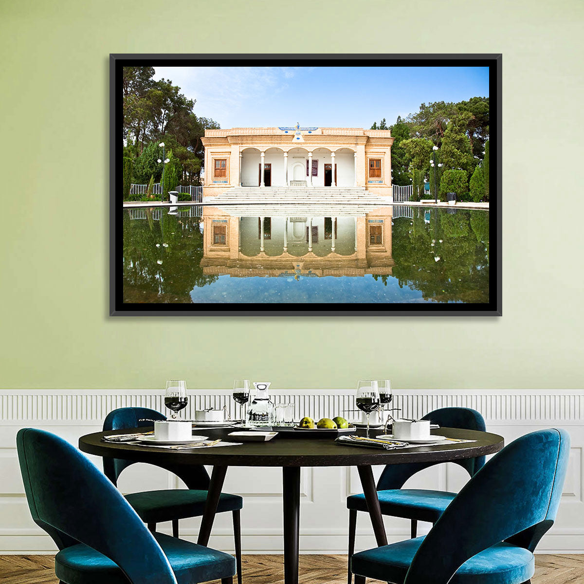 Yazd Fire Temple Reflection Wall Art