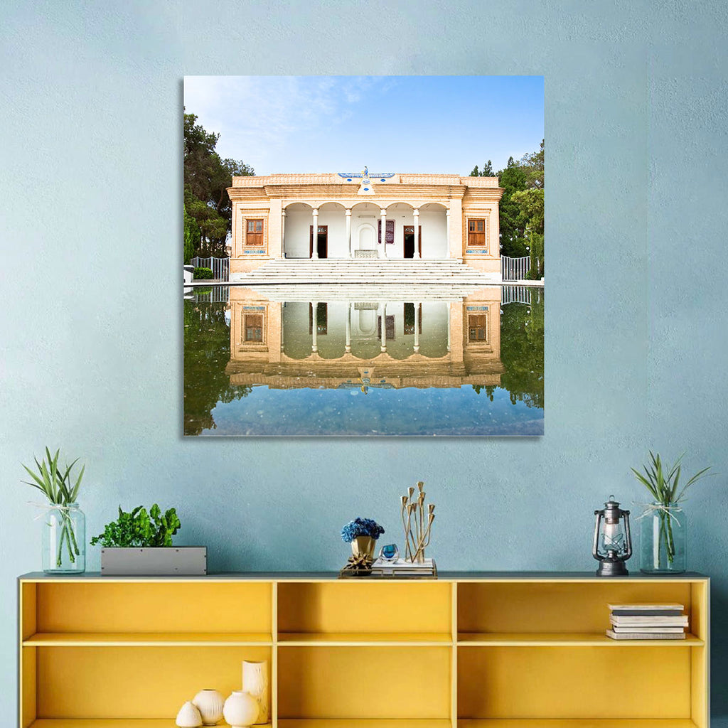 Yazd Fire Temple Reflection Wall Art