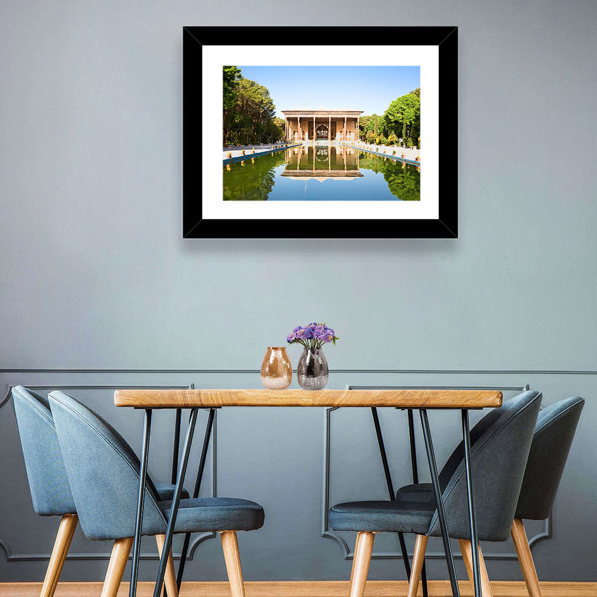 Chehel Sotoun Reflecting Pool Wall Art in a room, landscape
