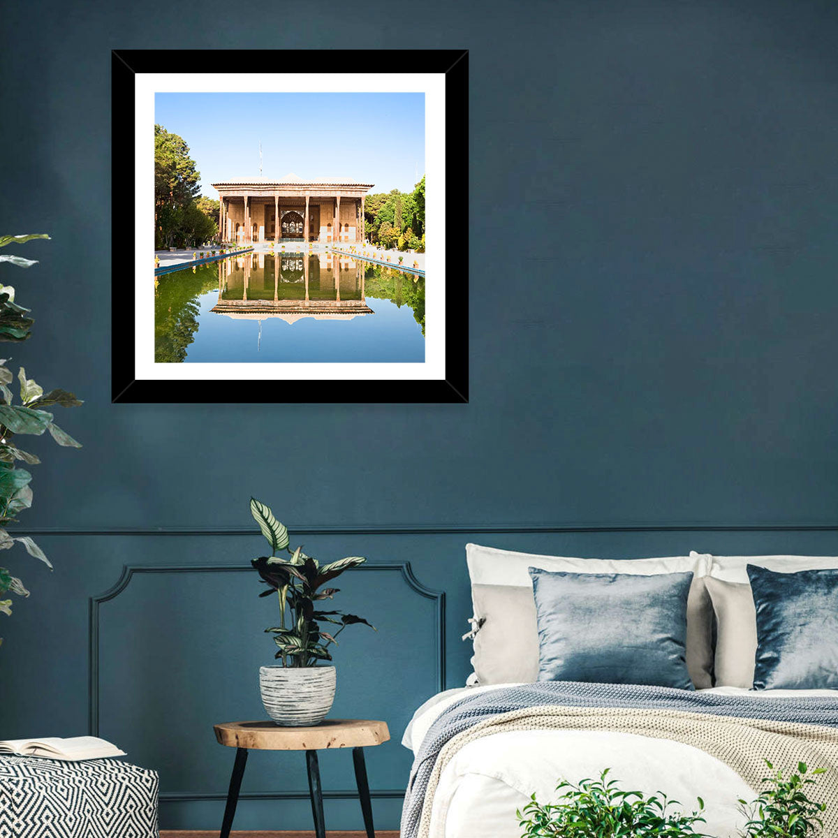 Chehel Sotoun Reflecting Pool Wall Art in a room, landscape