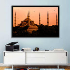 Sultan Ahmed Mosque at Sunset Wall Art