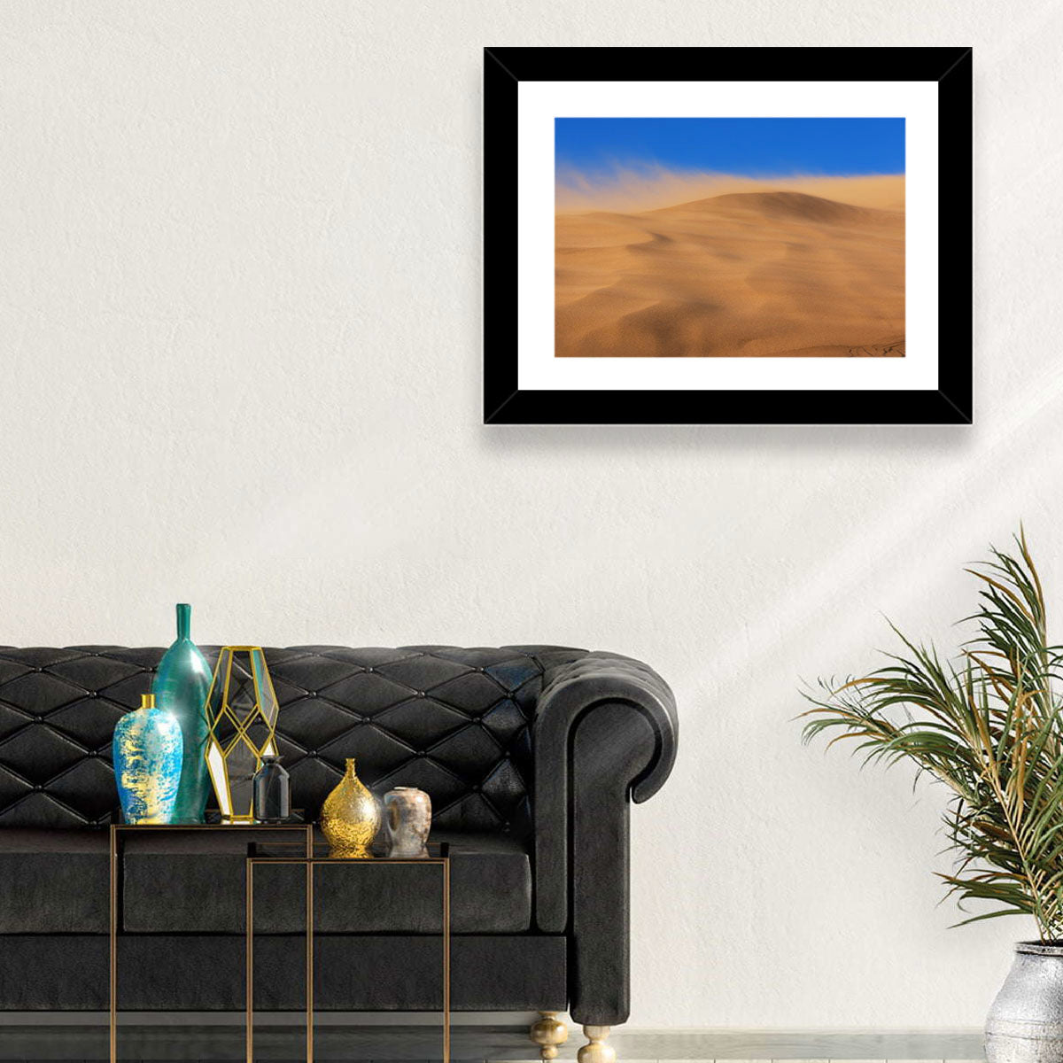 Dune Crest Sandstorm Wall Art in a room, landscape