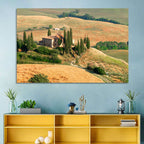 Golden Cypress Hill Villa Wall Art