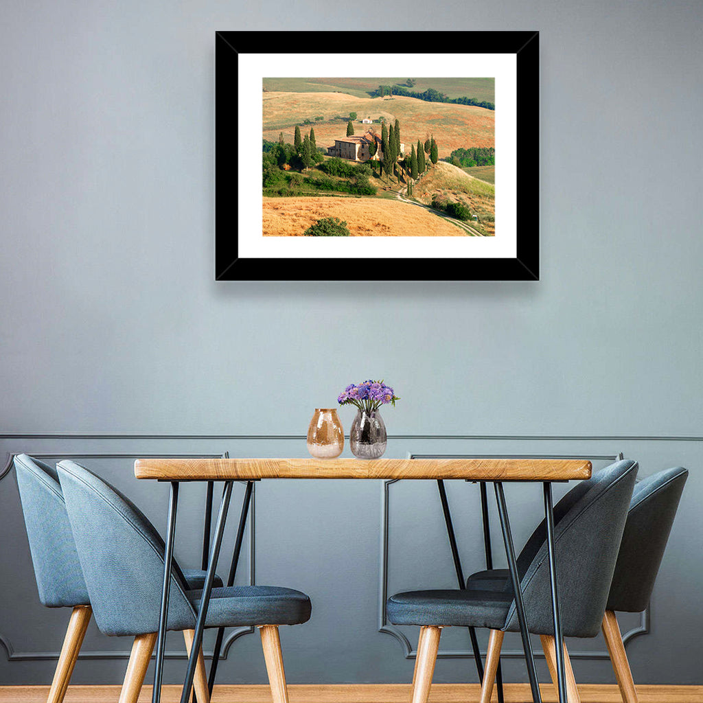Golden Cypress Hill Villa Wall Art