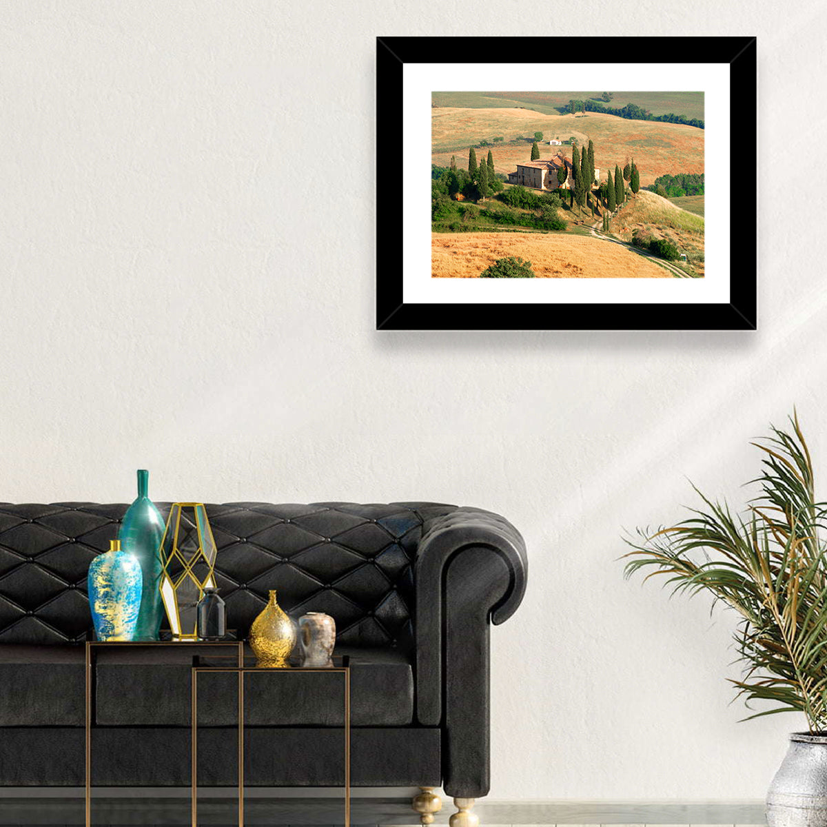 Golden Cypress Hill Villa Wall Art