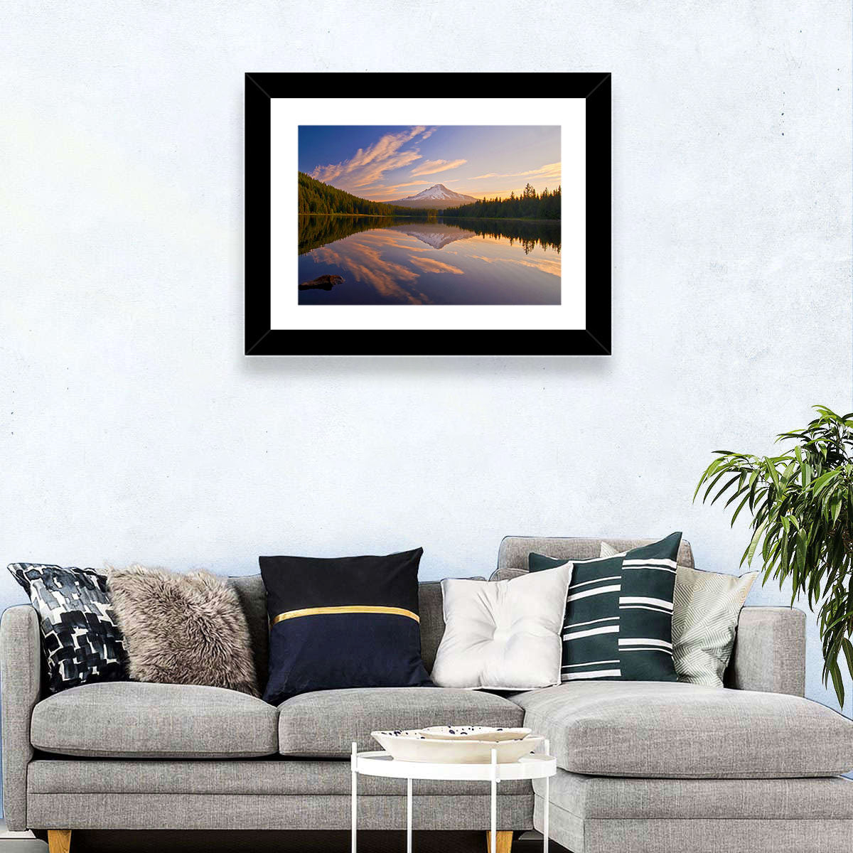 Mount Hood Reflection at Trillium Lake Wall Art