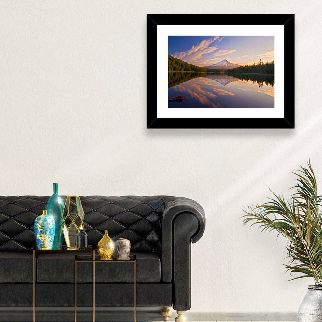 Mount Hood Reflection at Trillium Lake Wall Art