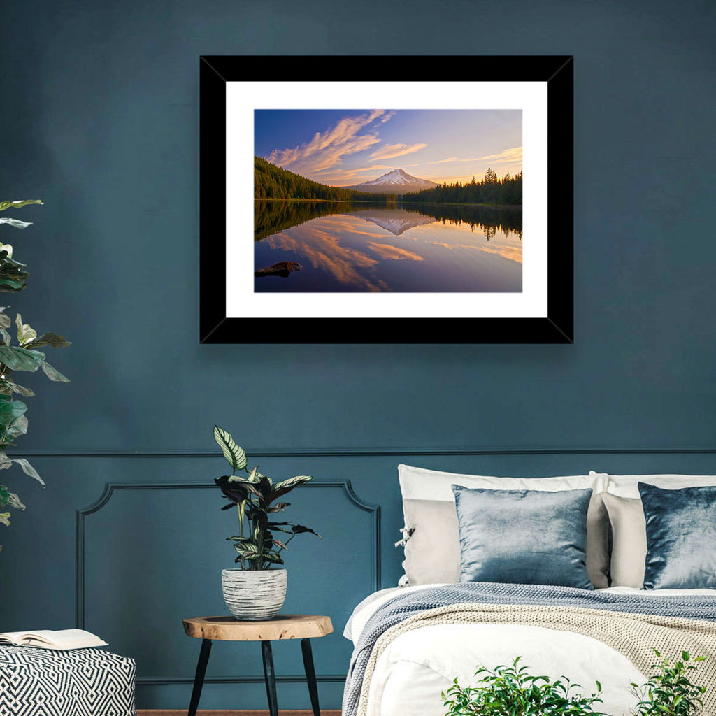 Mount Hood Reflection at Trillium Lake Wall Art