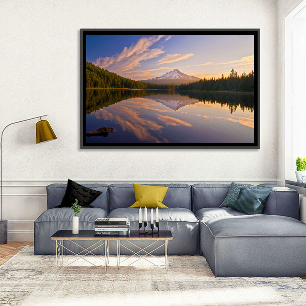 Mount Hood Reflection at Trillium Lake Wall Art